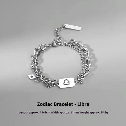 Zodiac Signs Bracelet - Luxury Titanium Steel Bracelet for Men & Women, Unique & Stylish Accessories - STAR8S