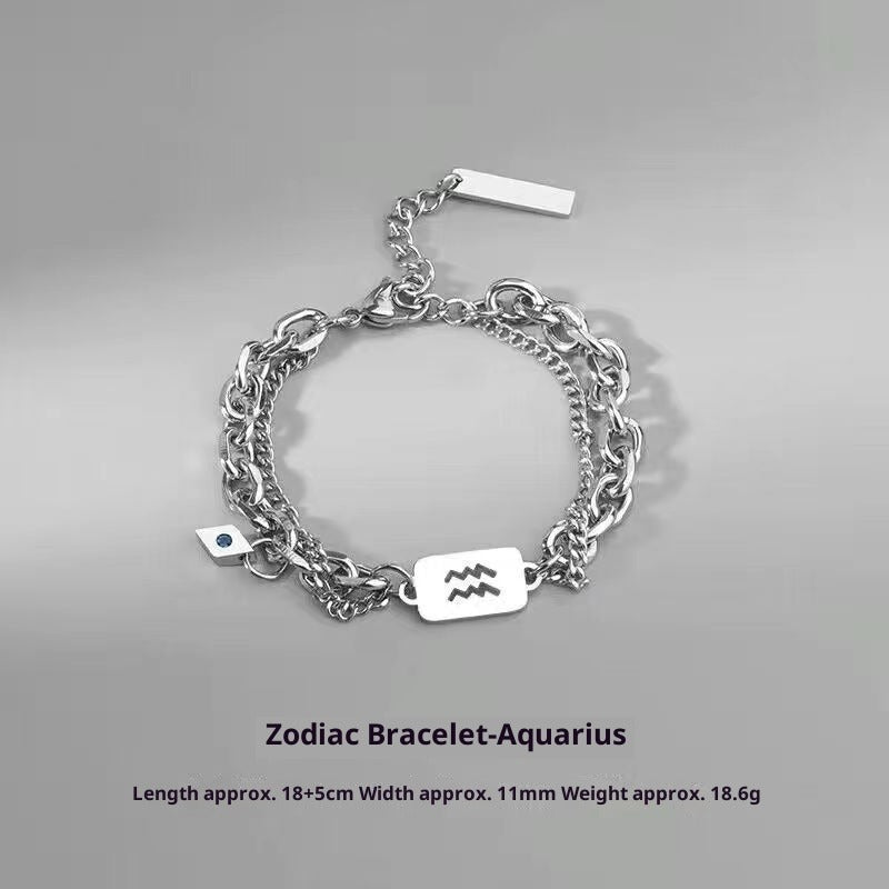 zodiac signs bracelet - luxury titanium steel bracelet for men & women, unique & stylish accessories - star8s