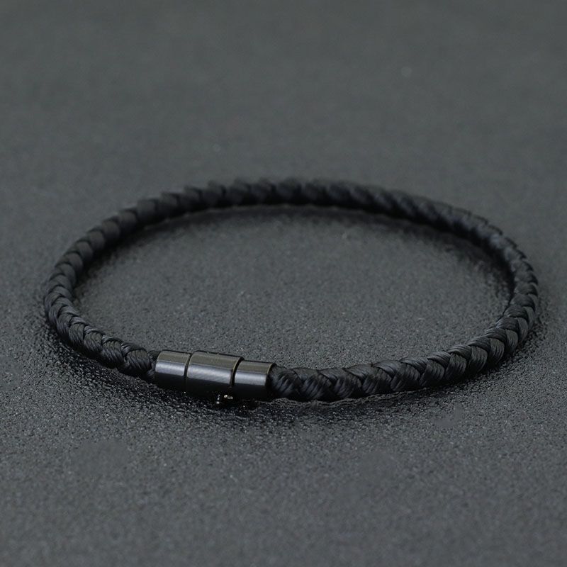 herrenarmband premium schwarz handseil