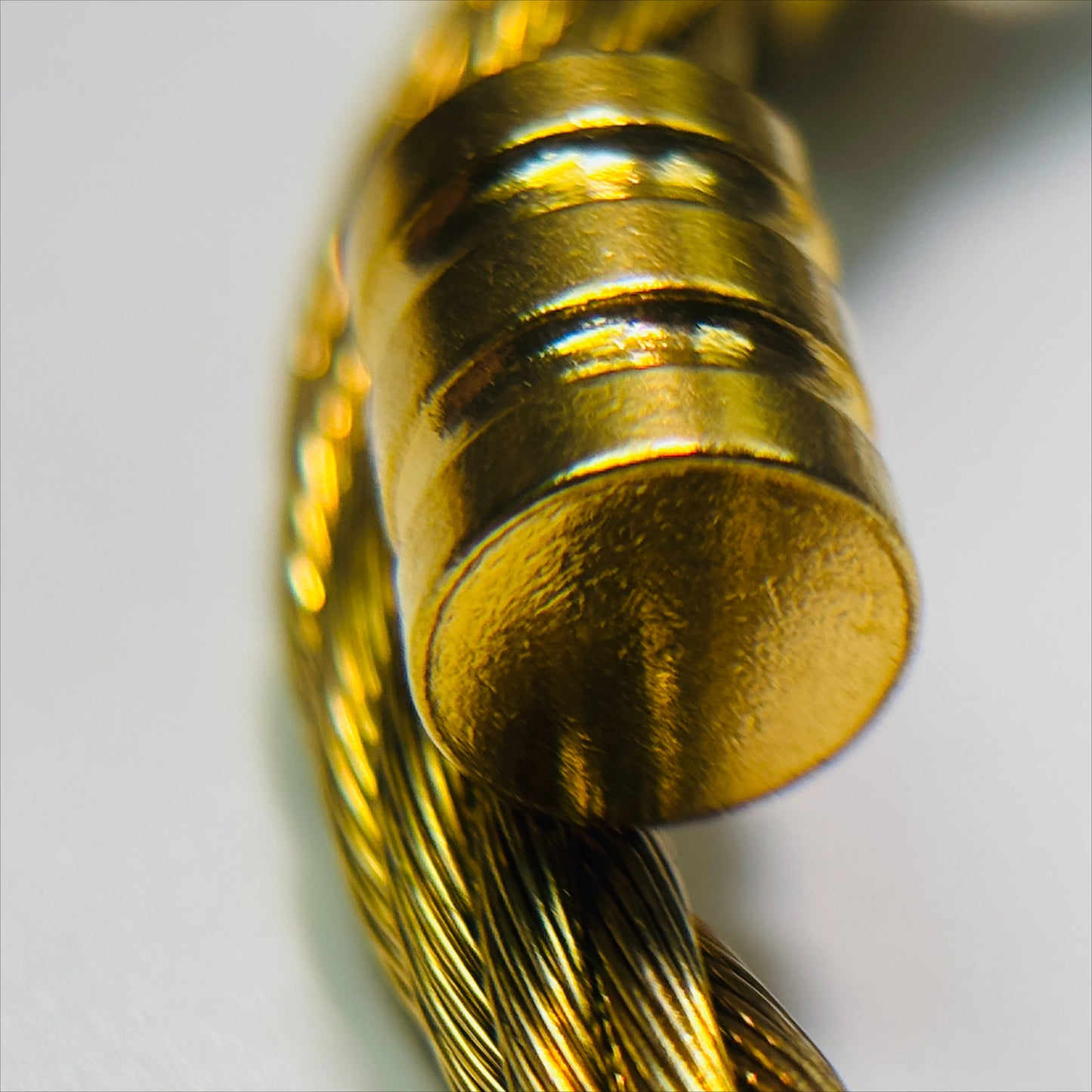 stainless steel twisted cable wire bangle for men cuff bracelet open flex bangle industrial mechanical thread screws minimalist hip hop punk biker jewelry gift