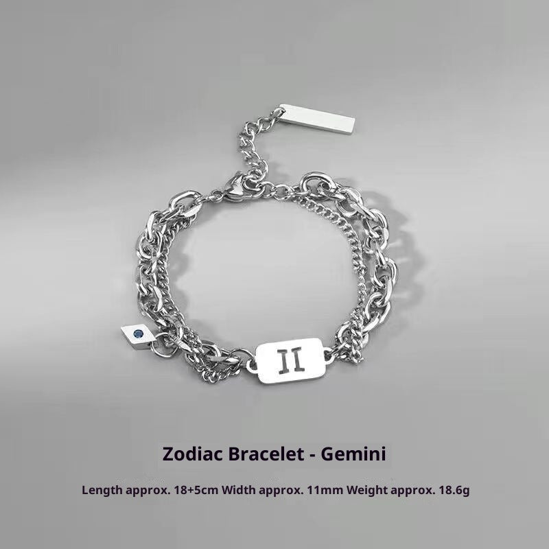 Zodiac Signs Bracelet - Luxury Titanium Steel Bracelet for Men & Women, Unique & Stylish Accessories - STAR8S