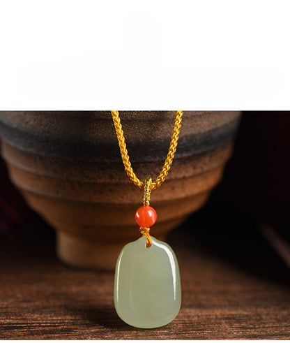Necklace with Jade Pendant - Heitian Safe & Sound | STAR8S