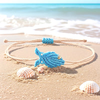 Vibrant Hand-Woven Fish Cord Bracelet Set Adjustable Sliding Knot Waterproof Nautical Wristband Lightweight Summer Surf Aesthetic Beach Jewelry Gift for Best Friends