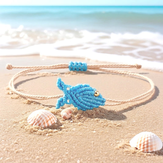 Vibrant Hand-Woven Fish Cord Bracelet Set Adjustable Sliding Knot Waterproof Nautical Wristband Lightweight Summer Surf Aesthetic Beach Jewelry Gift for Best Friends