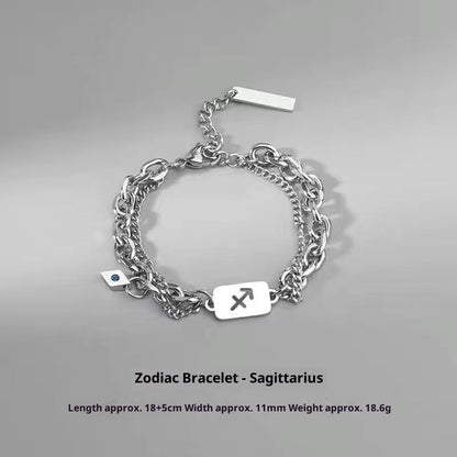 Zodiac Signs Bracelet - Luxury Titanium Steel Bracelet for Men & Women, Unique & Stylish Accessories - STAR8S