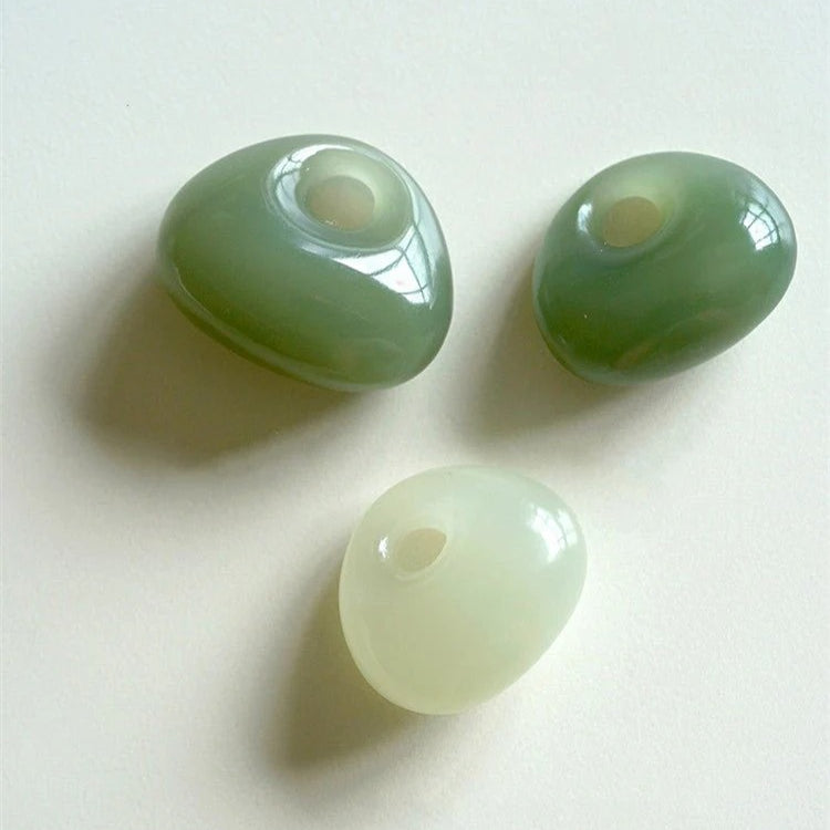green jade pendant lock pendan