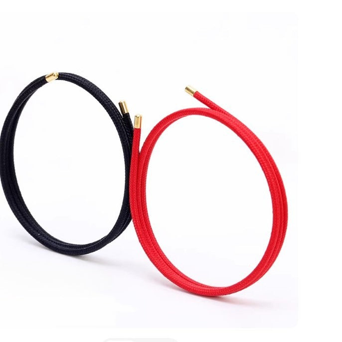 red string magnetic wrap bracelet for women & men, 20-inch waterproof braided cord with gold magnetic clasp, lucky protection jewelry, couple matching bracelet, diy charm cord