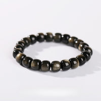 Obsidian-Perlenarmband