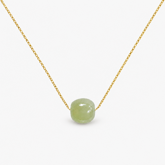 hetian jade necklace,jade pendant necklace,green jade necklace,18 inch necklace,spring ring clasp necklace,gold tone chain,minimalist necklace,vintage jade jewelry,layering necklace,dainty pendant necklace,Chinese style jewelry,gift for her