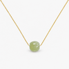 hetian jade necklace,jade pendant necklace,green jade necklace,18 inch necklace,spring ring clasp necklace,gold tone chain,minimalist necklace,vintage jade jewelry,layering necklace,dainty pendant necklace,Chinese style jewelry,gift for her