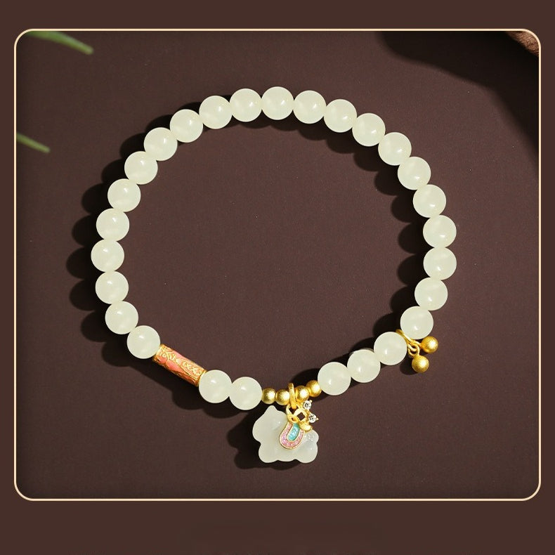 Chinese Zodiac Horse Jade Bracelet –  S925 Silver Dreamy for Women - STAR8S