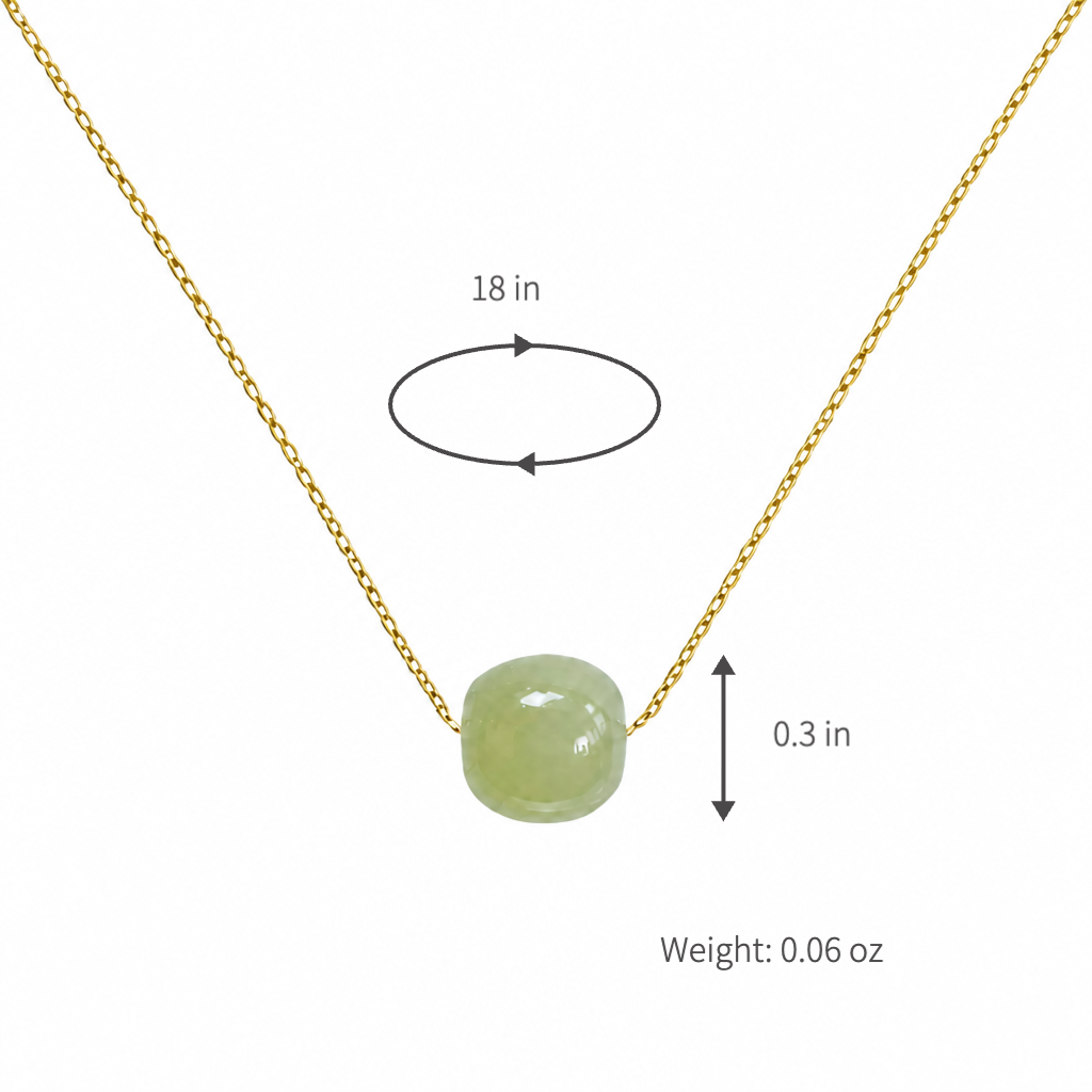 natürliche hetian-jade-halskette