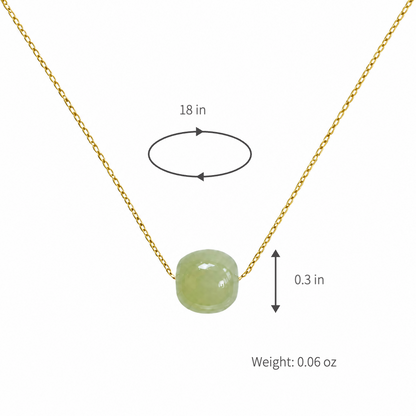 Natürliche Hetian-Jade-Halskette