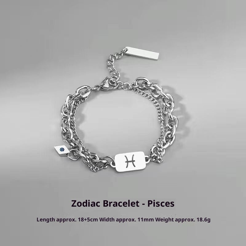 Zodiac Signs Bracelet - Luxury Titanium Steel Bracelet for Men & Women, Unique & Stylish Accessories - STAR8S