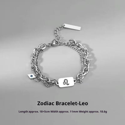 Zodiac Signs Bracelet - Luxury Titanium Steel Bracelet for Men & Women, Unique & Stylish Accessories - STAR8S