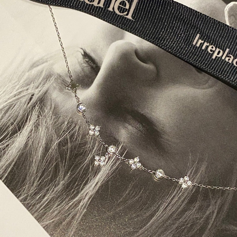 925 silver plated 18k gold clover bracelet with zircon stones – elegant, simple & luxury design - star8s