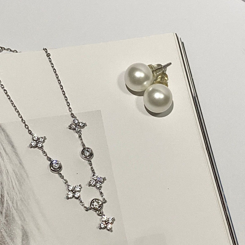 925 silver plated 18k gold clover bracelet with zircon stones – elegant, simple & luxury design - star8s