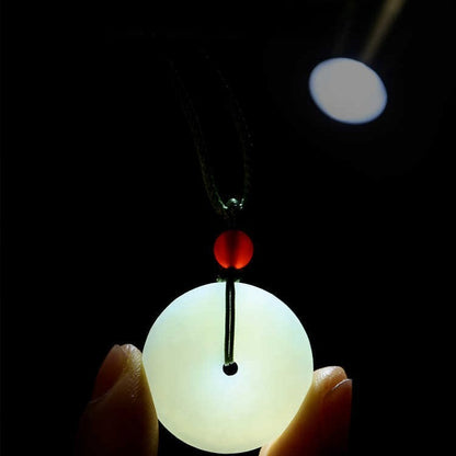 Natural Hetian Jade Ping An Pendant Necklace – Unisex Jade Jewelry - STAR8S