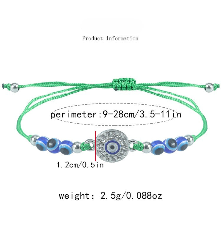 Blue Evil Eye Bracelet – Handcrafted Protective Bracelet with Nazar & Lucky Charm - STAR8S