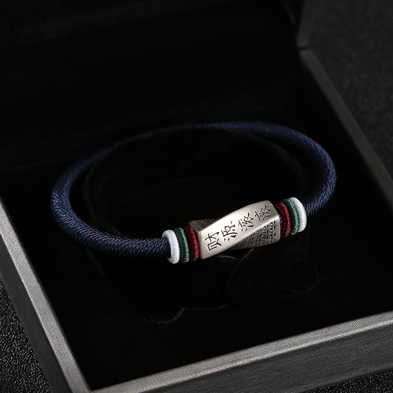 999 Silver Wealth Bracelet for Men | Handmade Braided Bracelet Simple & Elegant Gift - STAR8S