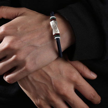 999 Silver Wealth Bracelet for Men | Handmade Braided Bracelet Simple & Elegant Gift - STAR8S