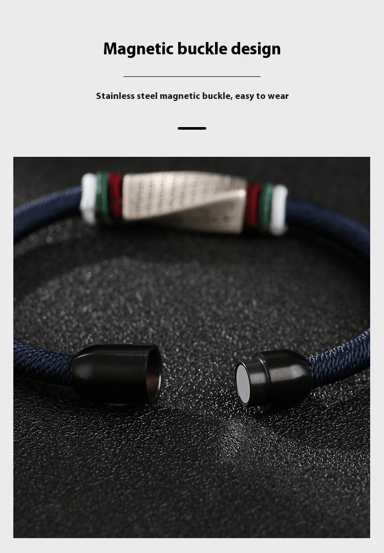 999 silver wealth bracelet for men | handmade braided bracelet simple & elegant gift - star8s
