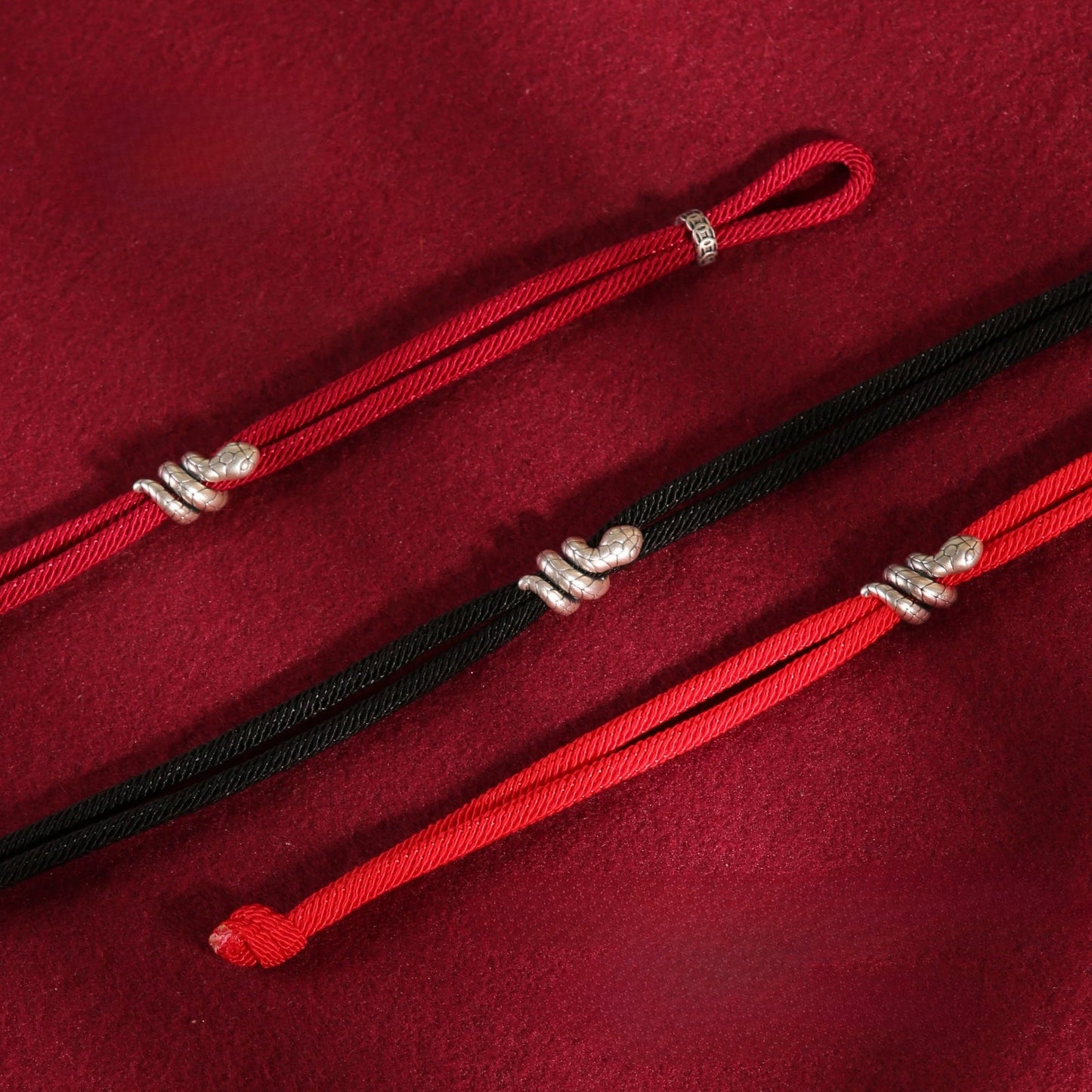 999 sterling silver snake red string bracelet - perfect gift for the chinese new year and zodiac lovers - star8s