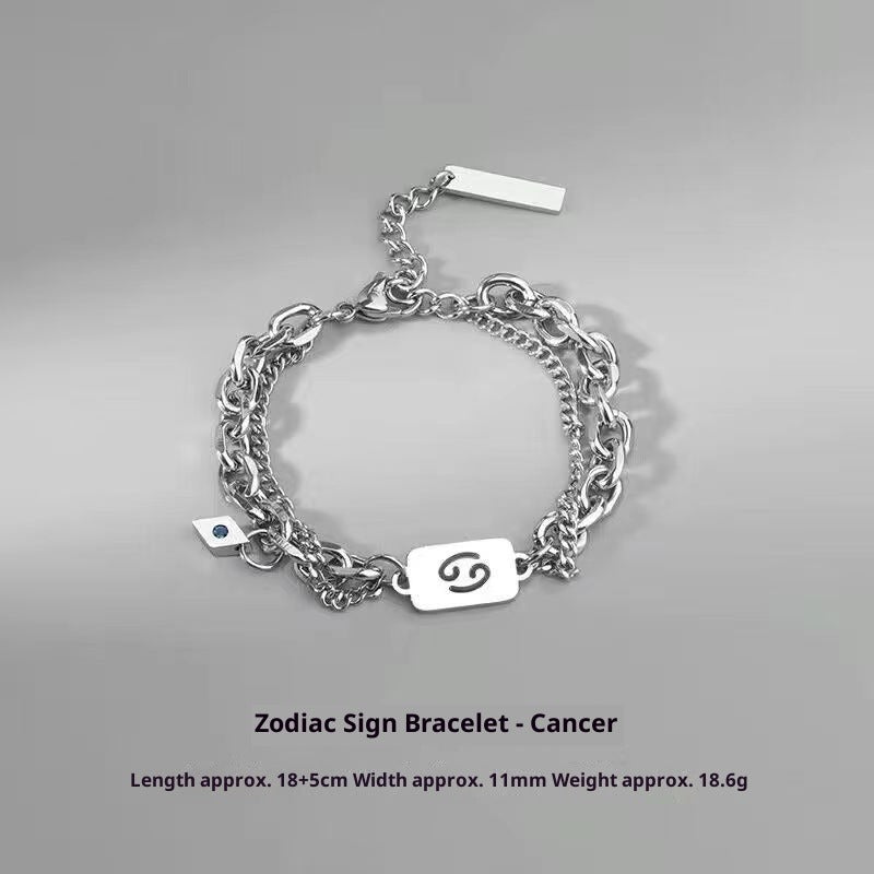 zodiac signs bracelet - luxury titanium steel bracelet for men & women, unique & stylish accessories - star8s