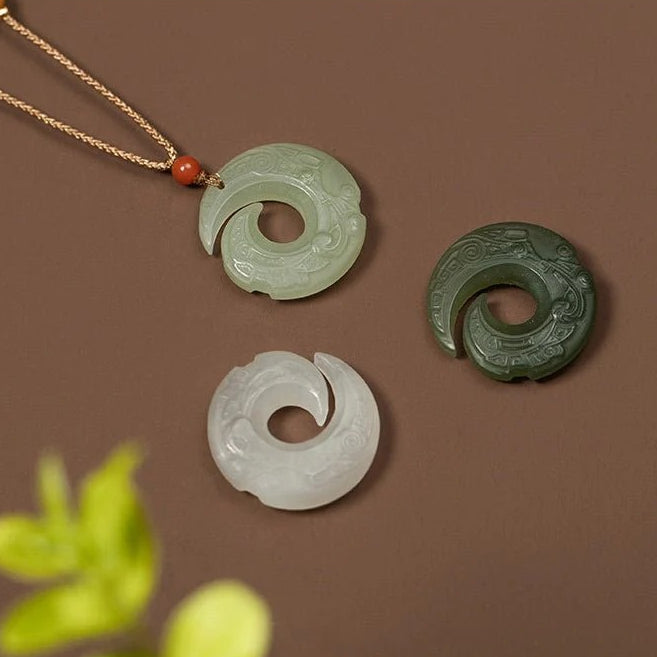 natural hetian jade necklace pendant adjustable