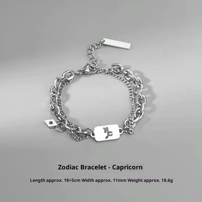 Zodiac Signs Bracelet - Luxury Titanium Steel Bracelet for Men & Women, Unique & Stylish Accessories - STAR8S