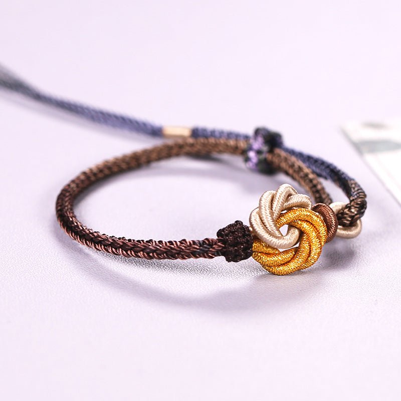 adjustable mandala knot handmade braided red string bracelet - unique handcrafted jewelry for women | star8s - star8s