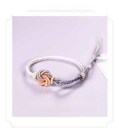 Adjustable Mandala Knot Handmade Braided Red String Bracelet - Unique Handcrafted Jewelry for Women | STAR8S - STAR8S