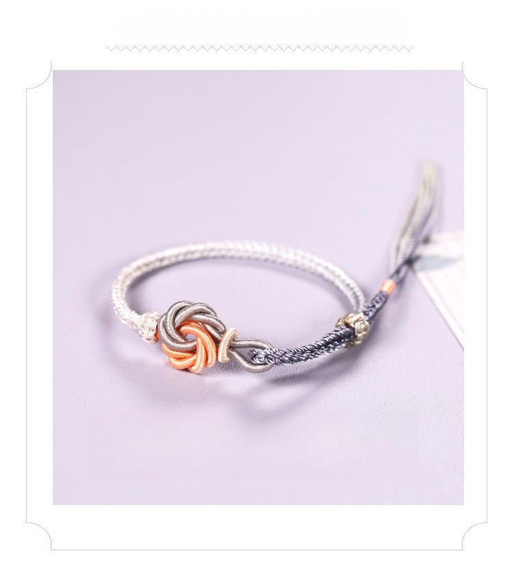 adjustable mandala knot handmade braided red string bracelet - unique handcrafted jewelry for women | star8s - star8s