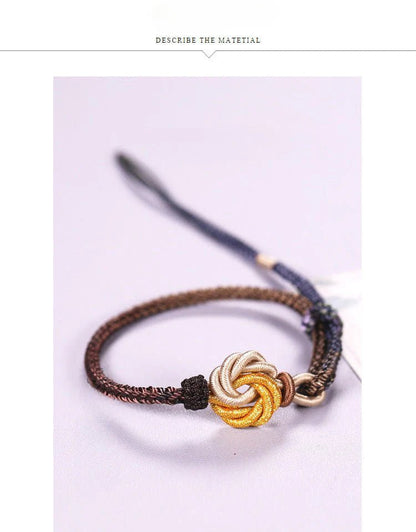 Adjustable Mandala Knot Handmade Braided Red String Bracelet - Unique Handcrafted Jewelry for Women | STAR8S - STAR8S