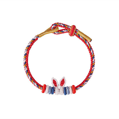 Adorable Rabbit Red String Bracelet: Rabbit - Ear Zodiac Year | STAR8S