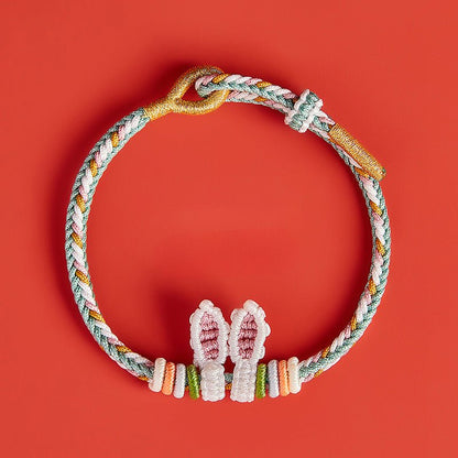 Adorable Rabbit Red String Bracelet: Rabbit - Ear Zodiac Year | STAR8S