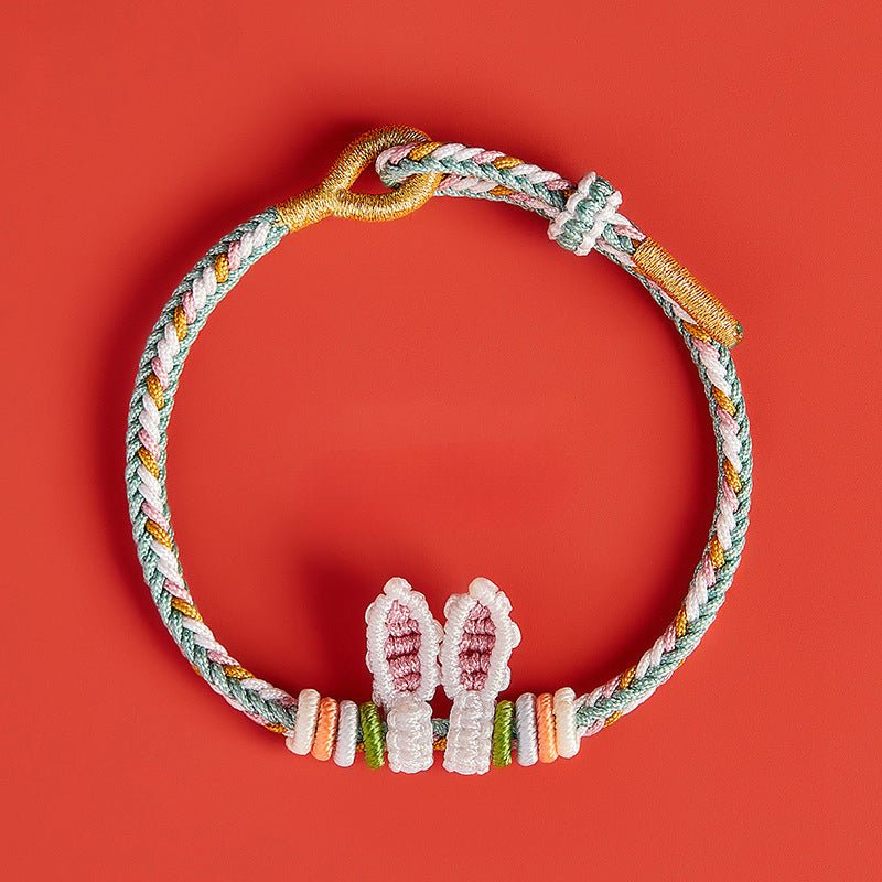 adorable rabbit red string bracelet: rabbit - ear zodiac year | star8s