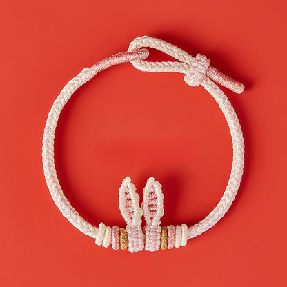 Adorable Rabbit Red String Bracelet: Rabbit - Ear Zodiac Year | STAR8S