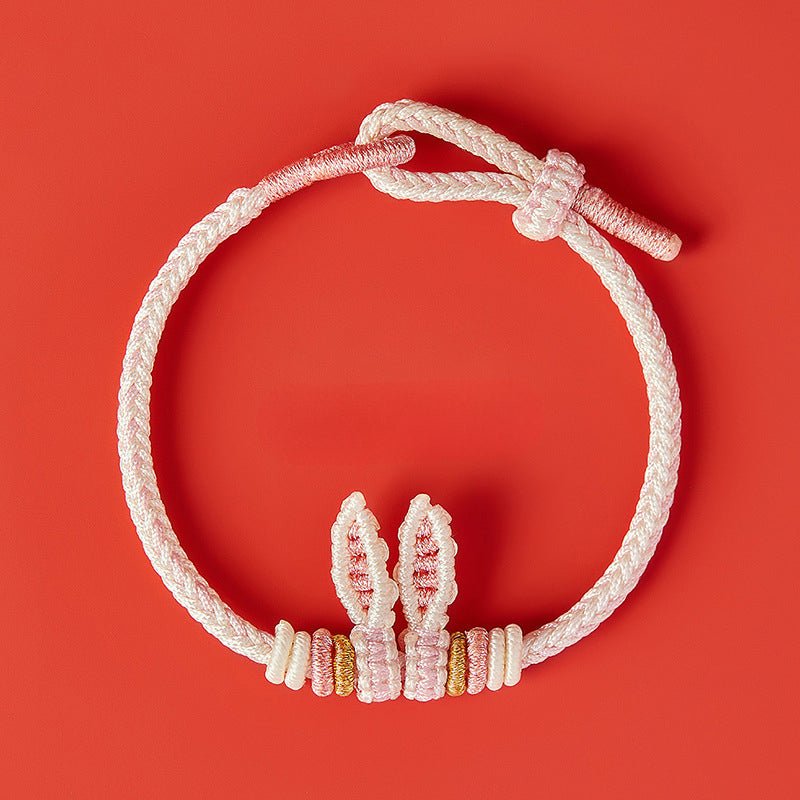Adorable Rabbit Red String Bracelet: Rabbit - Ear Zodiac Year | STAR8S