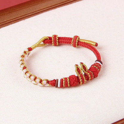 Adorable Rabbit Red String Bracelet: Rabbit - Ear Zodiac Year | STAR8S