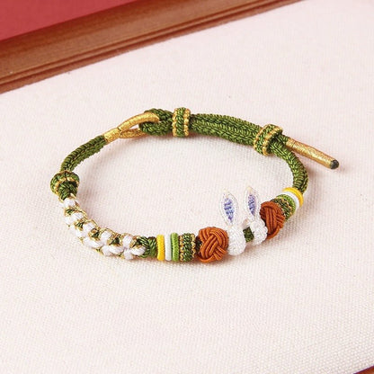 Adorable Rabbit Red String Bracelet: Rabbit - Ear Zodiac Year | STAR8S
