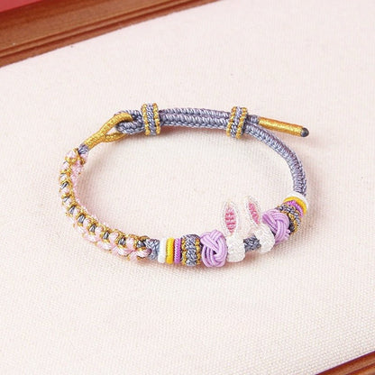 Adorable Rabbit Red String Bracelet: Rabbit - Ear Zodiac Year | STAR8S