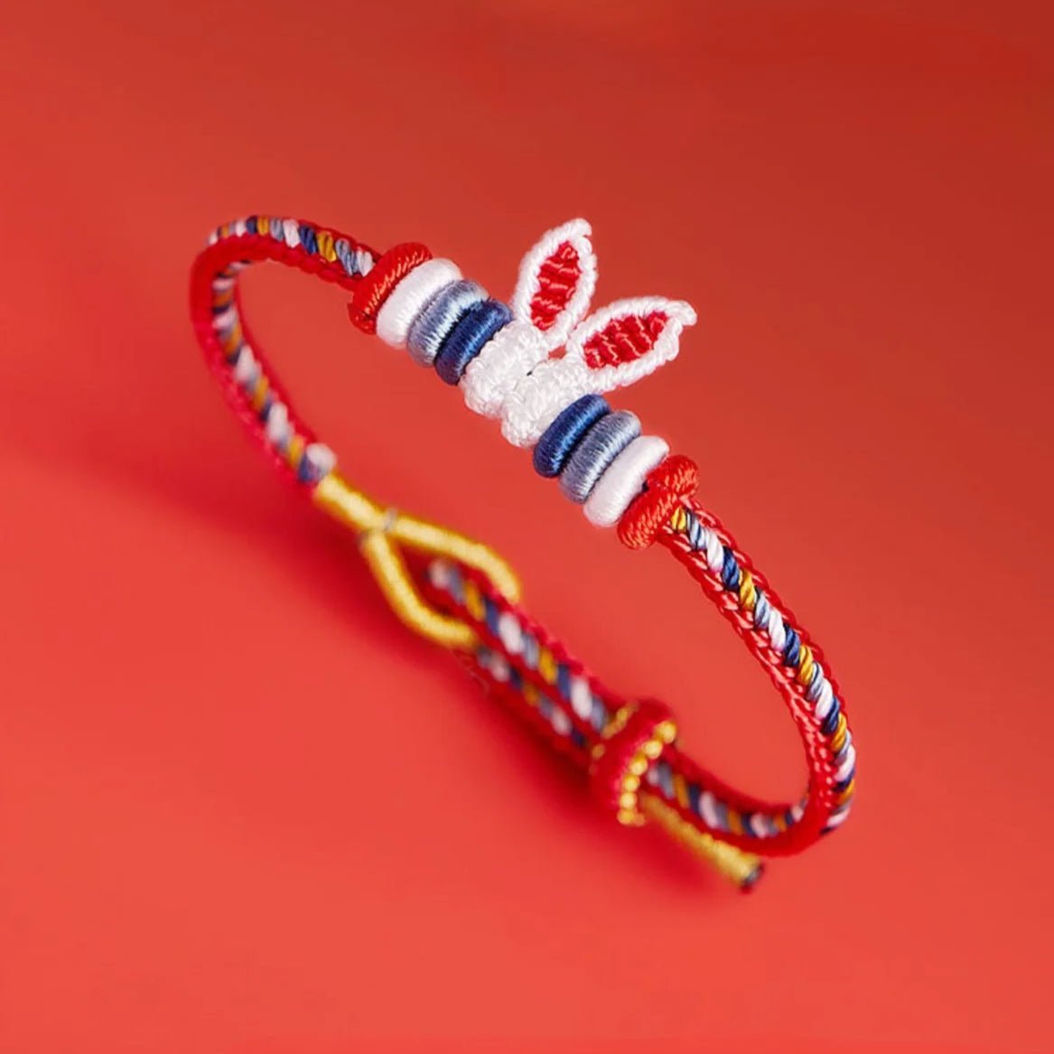 Adorable Rabbit Red String Bracelet: Rabbit - Ear Zodiac Year | STAR8S - STAR8S
