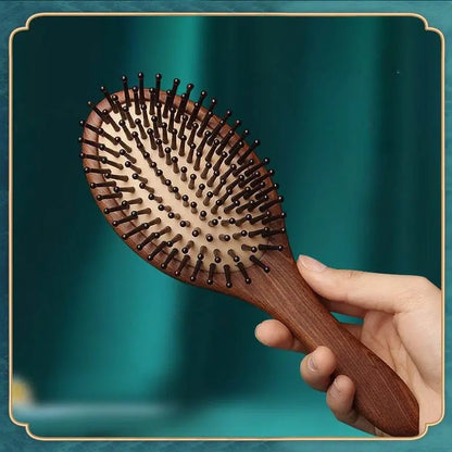 Air Cushion Massage Chinese hair Comb – Wooden for Women, Daily Use Relax & Healthy Hair Lifestyle - STAR8S