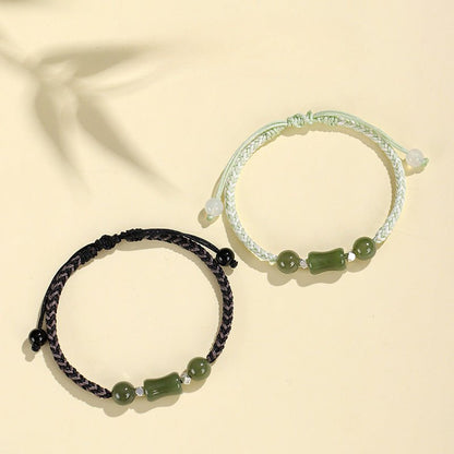 Bamboo Joint Hetian Jade Bracelet‌ - Growth & Friendship Gift | STAR8S