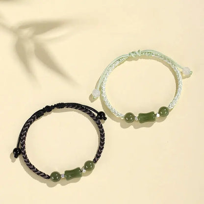 Bamboo Joint Hetian Jade Bracelet‌ - Growth & Friendship Gift | STAR8S