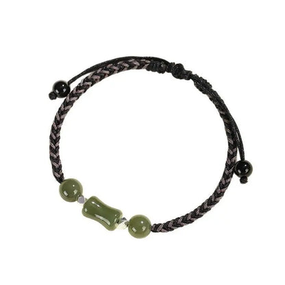 Bamboo Joint Hetian Jade Bracelet‌ - Growth & Friendship Gift | STAR8S