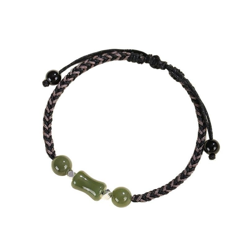 bamboo joint hetian jade bracelet‌ - growth & friendship gift | star8s