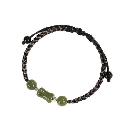 Bamboo Joint Hetian Jade Bracelet‌ - Growth & Friendship Gift | STAR8S