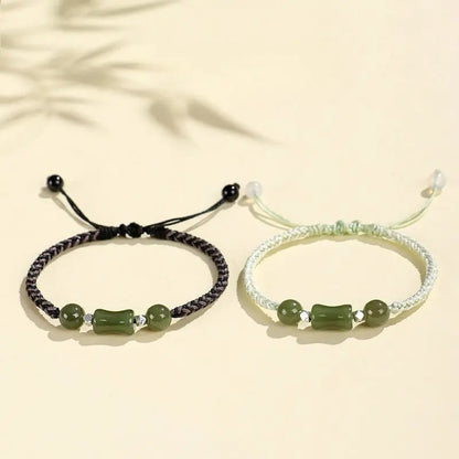 Bamboo Joint Hetian Jade Bracelet‌ - Growth & Friendship Gift | STAR8S